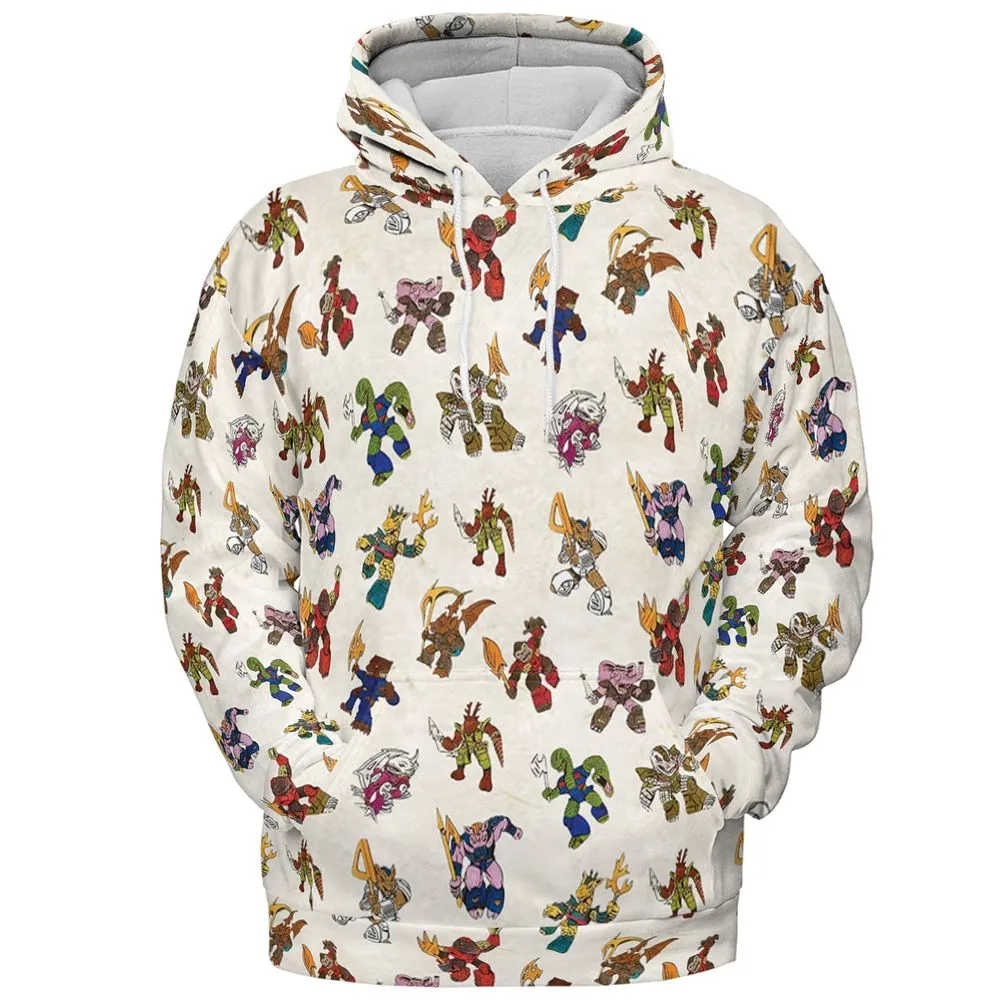 All-over Print Hoodie - KLNFCVYH -  - 2