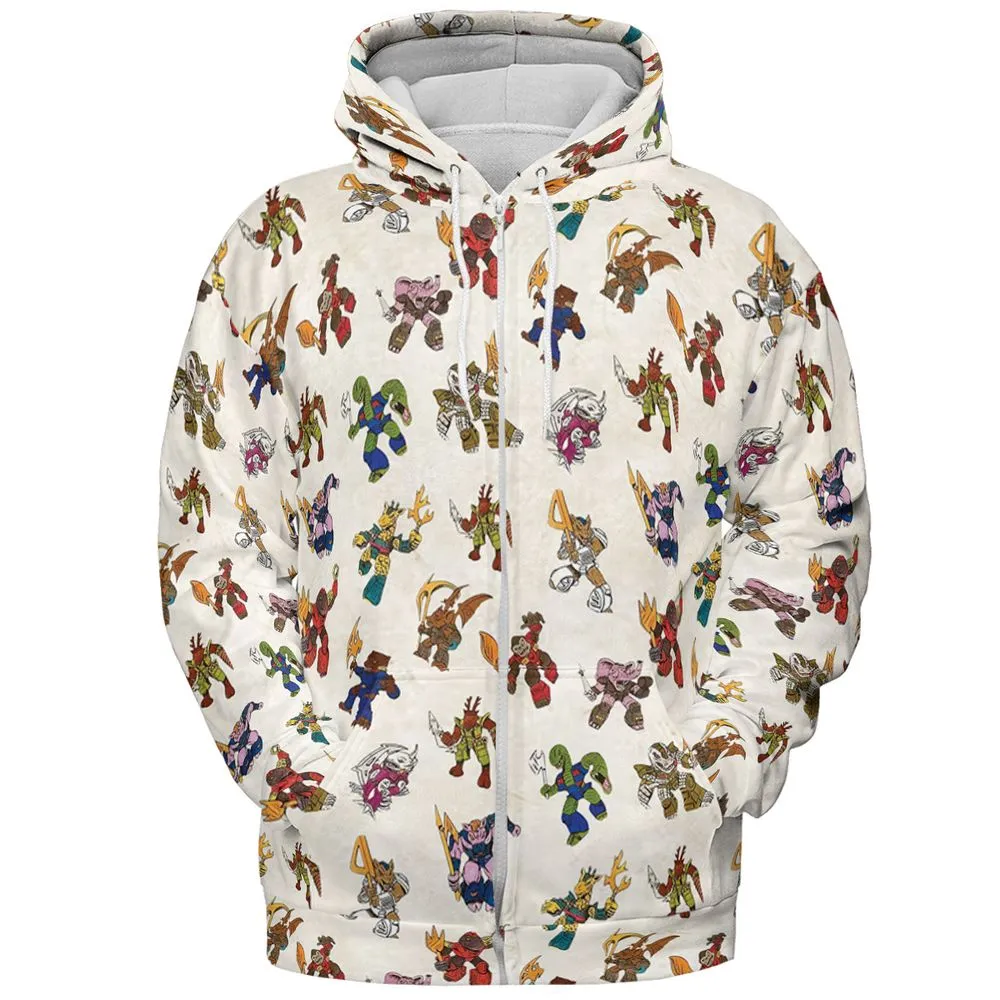 All-over Print Hoodie - KLNFCVYH -  - 3