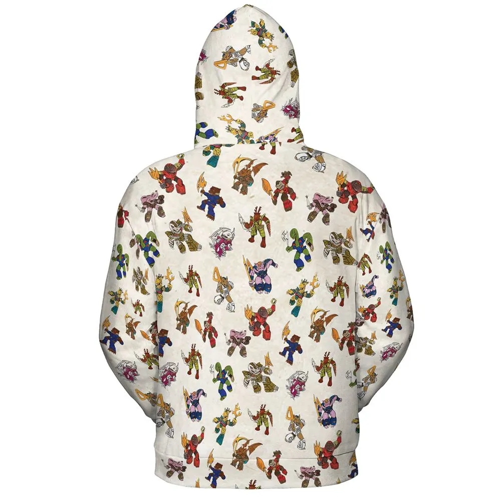 All-over Print Hoodie - KLNFCVYH -  - 4