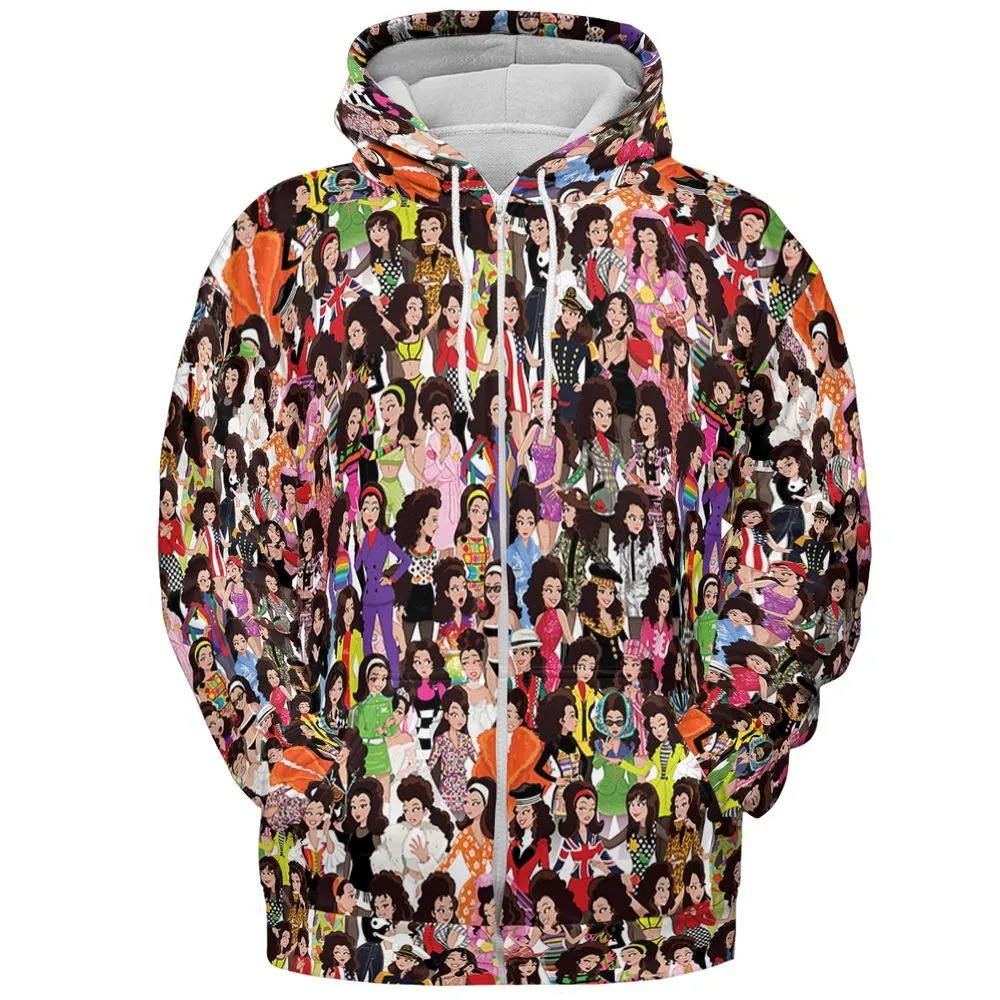 All-over Print Hoodie - WPBG17QG -  - 3