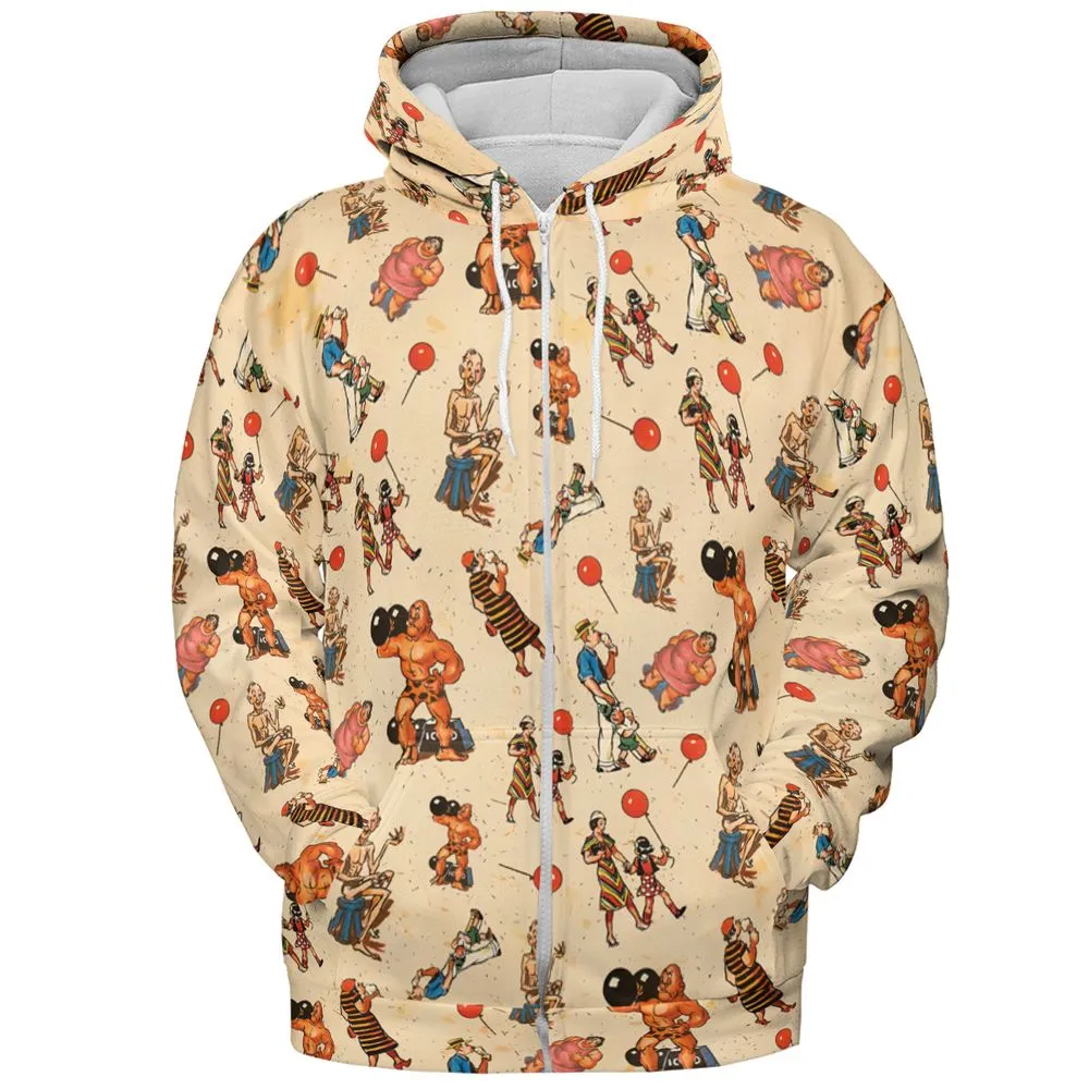 All-over Print Hoodie - 57DCK5PW -  - 3