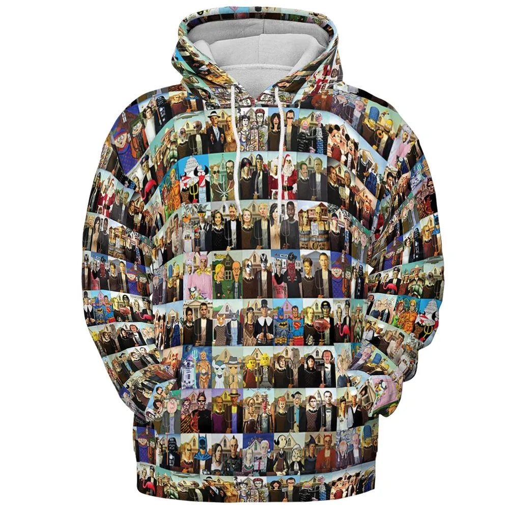 All-over Print Hoodie - YGJSD48R -  - 2