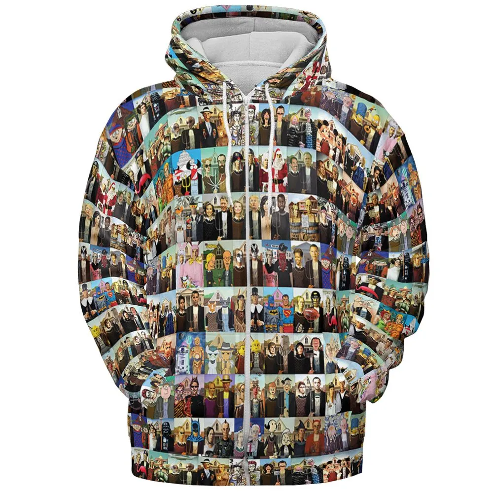 All-over Print Hoodie - YGJSD48R -  - 3