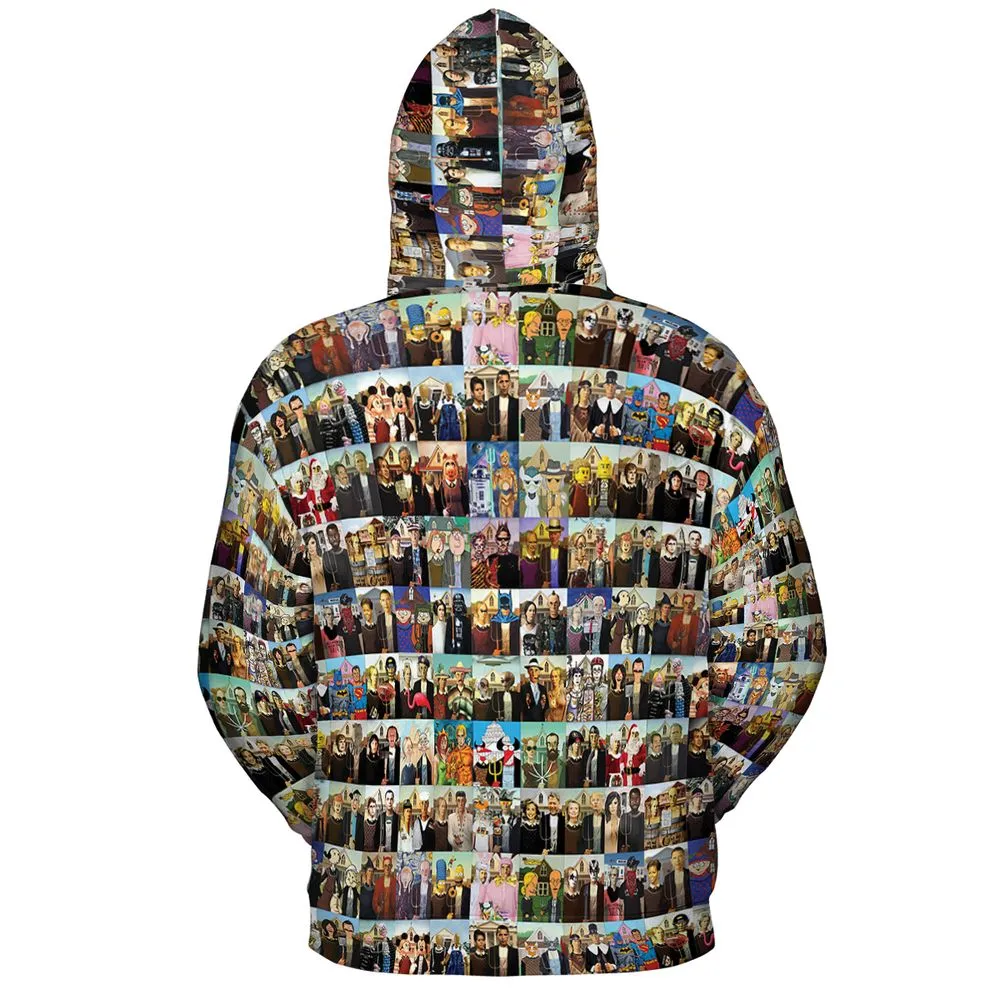 All-over Print Hoodie - YGJSD48R -  - 4