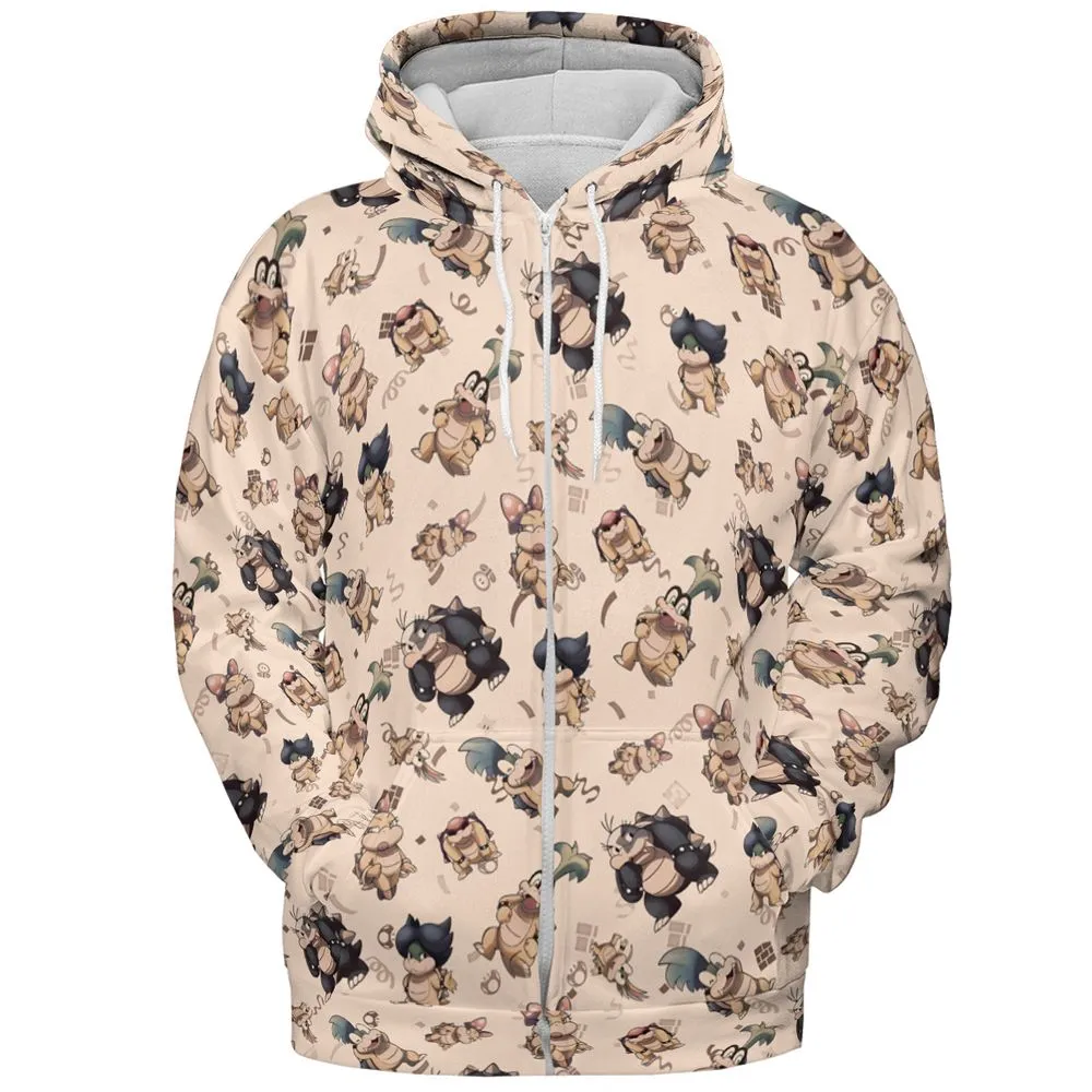 All-over Print Hoodie - QPE6RNFT -  - 3