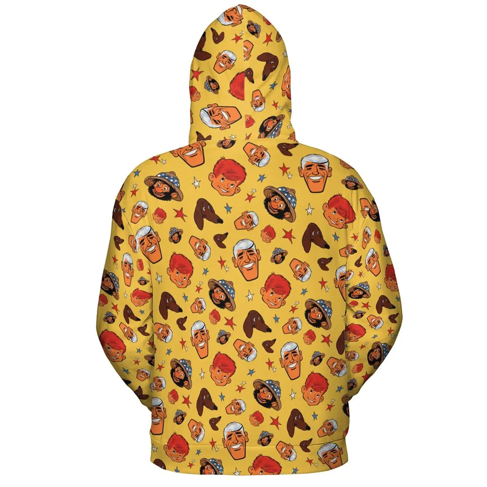 All-over Print Hoodie - 7ZZR94XJ -  - 4