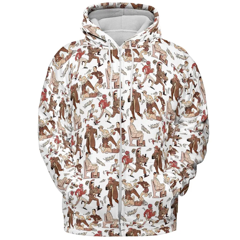 All-over Print Hoodie - ZNV9CFWE -  - 3