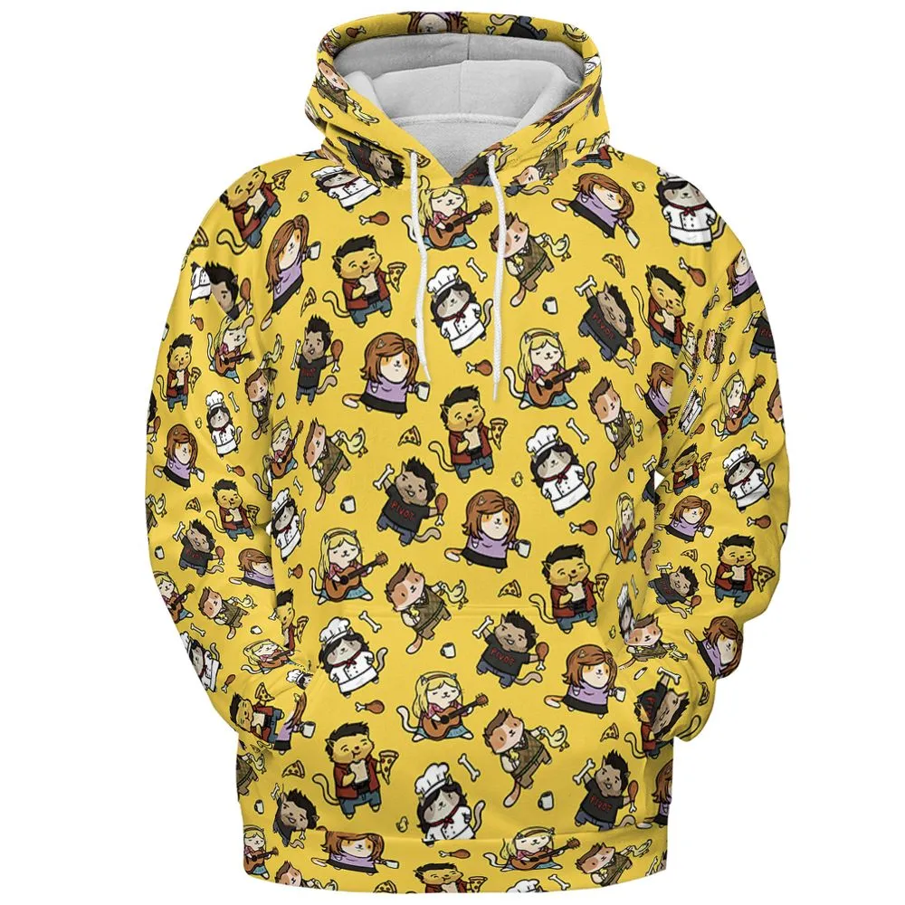All-over Print Hoodie - 7YCN78VQ -  - 2