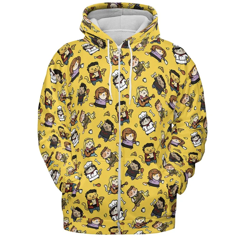 All-over Print Hoodie - 7YCN78VQ -  - 3
