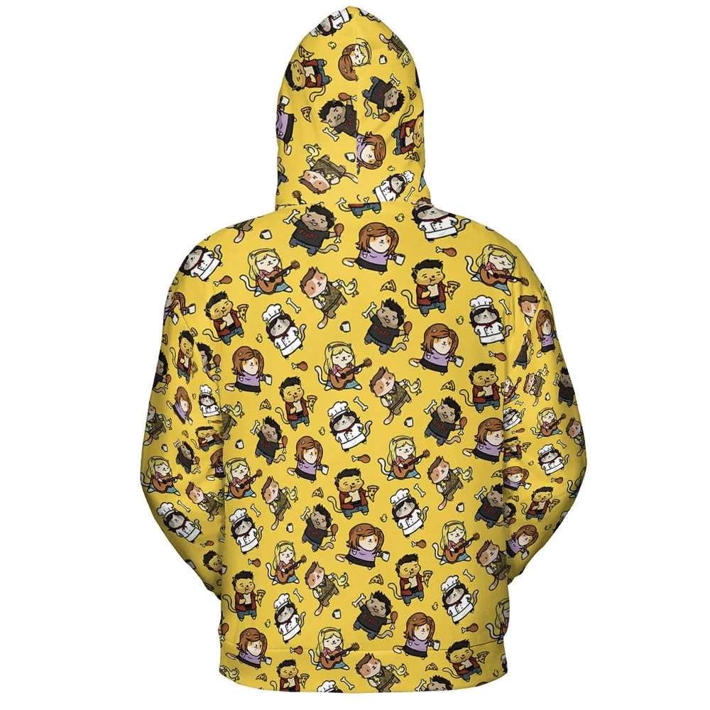 All-over Print Hoodie - 7YCN78VQ -  - 4