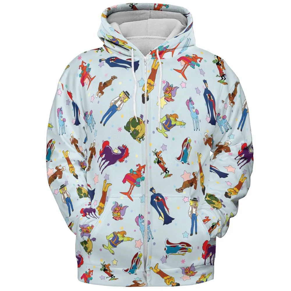 All-over Print Hoodie - XBVZLU9Y -  - 3