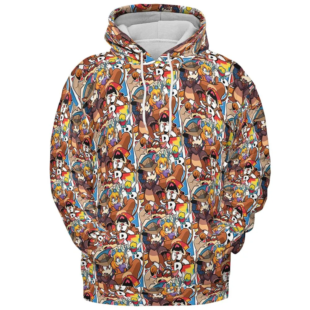 All-over Print Hoodie - EGS3BWSC -  - 2
