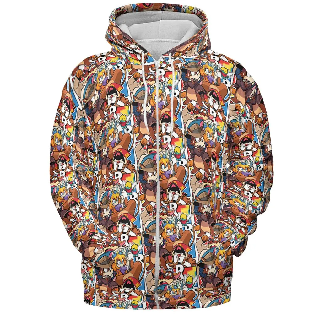 All-over Print Hoodie - EGS3BWSC -  - 3