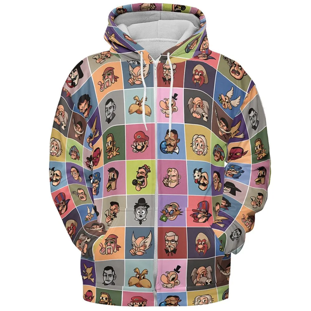 All-over Print Hoodie - F8U4WXL5 -  - 3