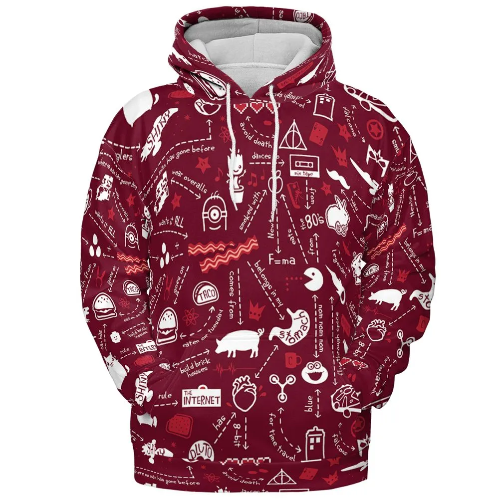 All-over Print Hoodie - 6NV1DUSX -  - 2