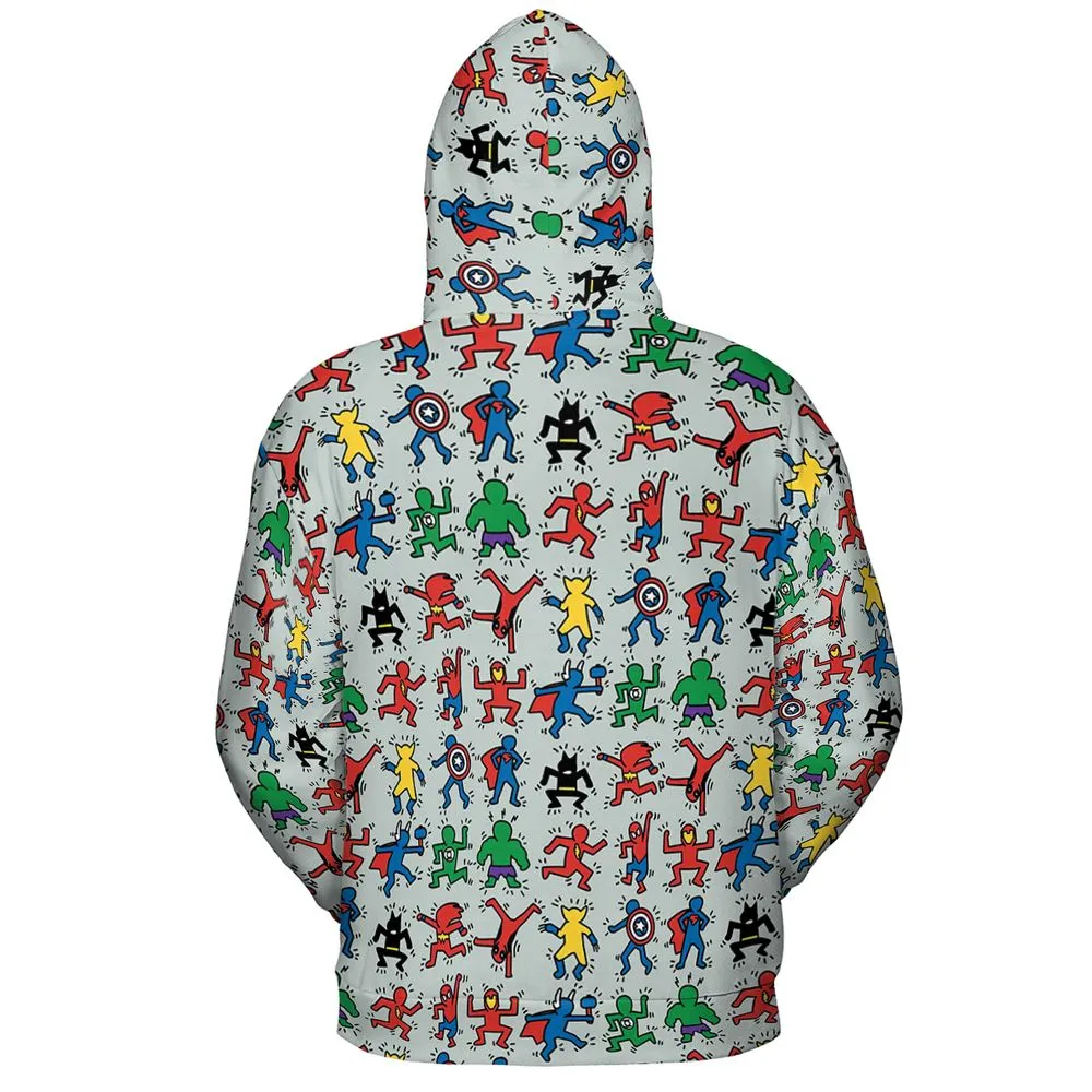 All-over Print Hoodie - 934LH4GT -  - 4