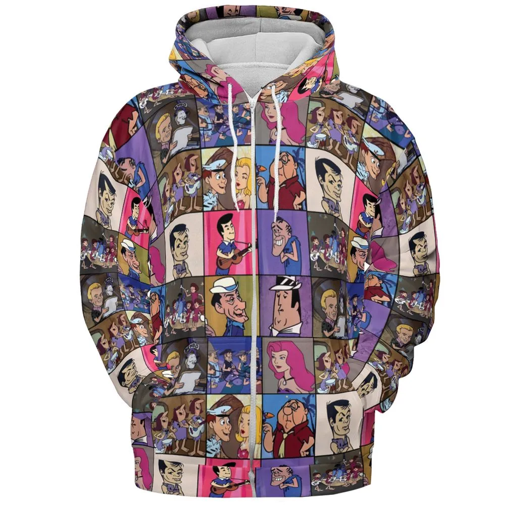 All-over Print Hoodie - 5NS617DV -  - 3