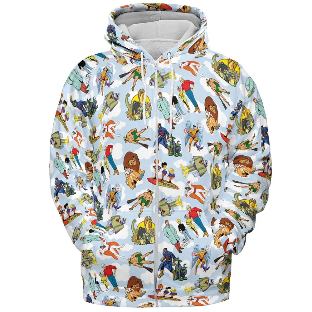 All-over Print Hoodie - 2ZV4P1UT -  - 3