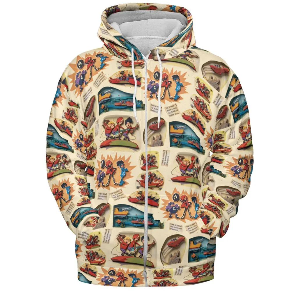 All-over Print Hoodie - 3S1N4M61 -  - 3