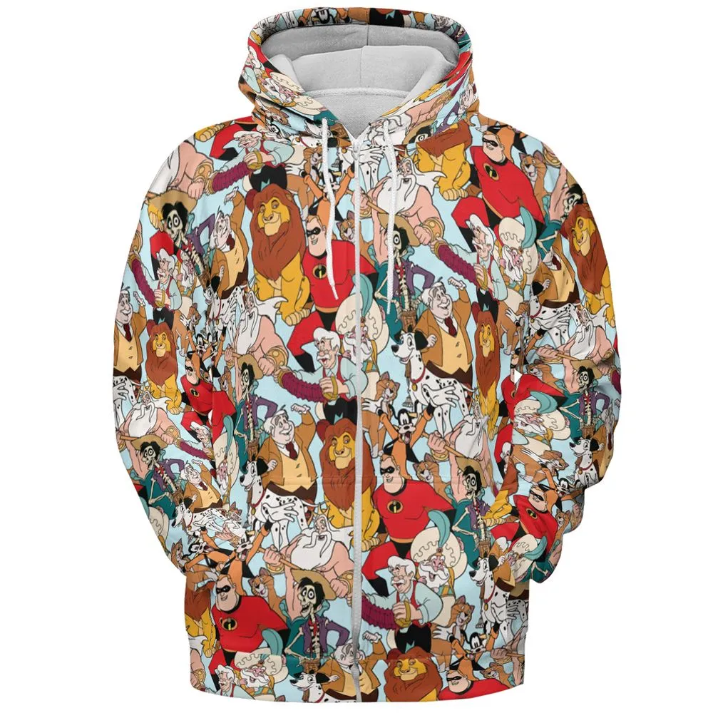 All-over Print Hoodie - QKTM1C5A -  - 3