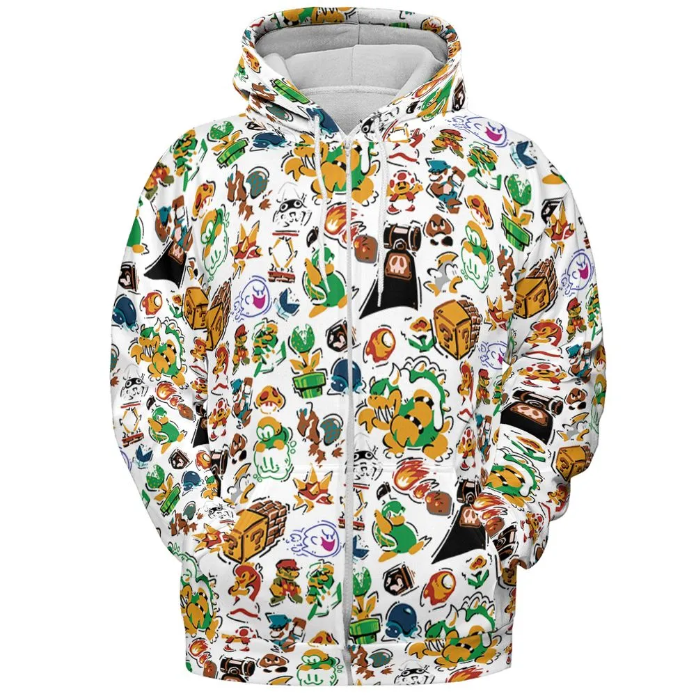 All-over Print Hoodie - EW67QG1L -  - 3