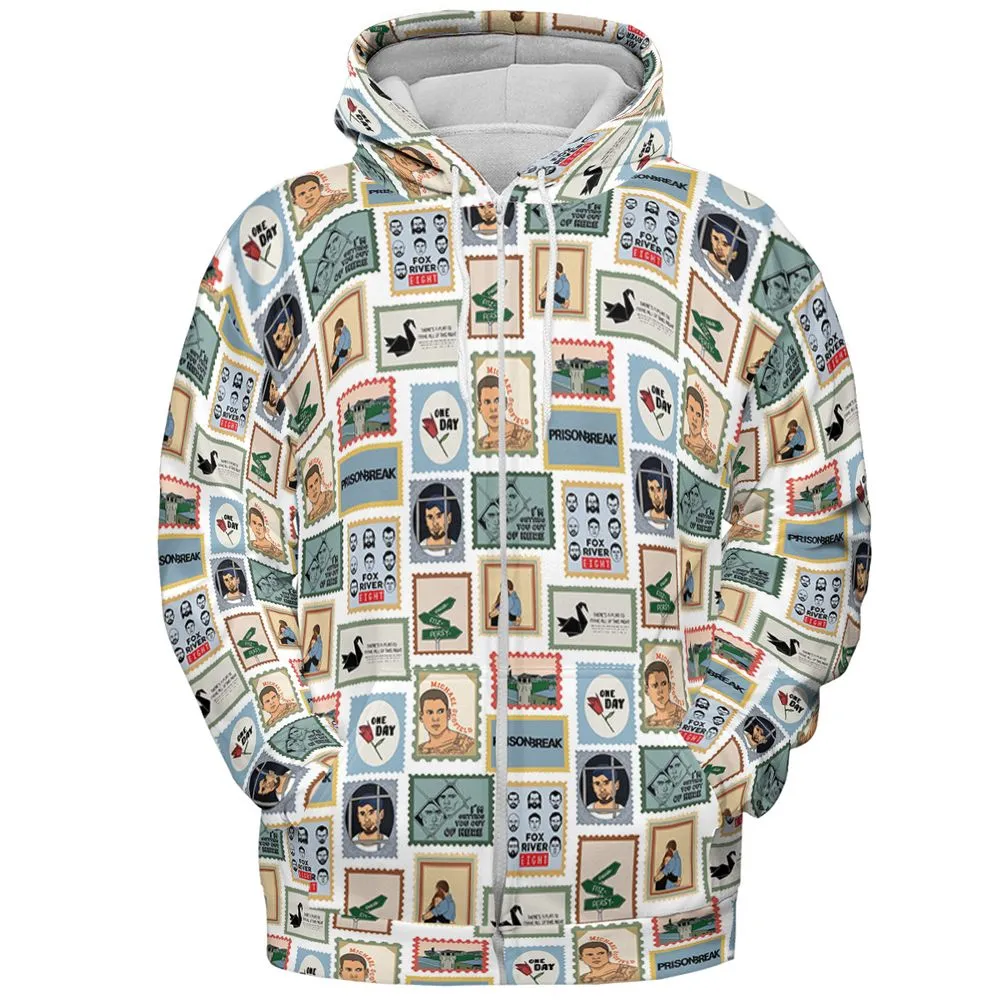 All-over Print Hoodie - 5GSD8PET -  - 3