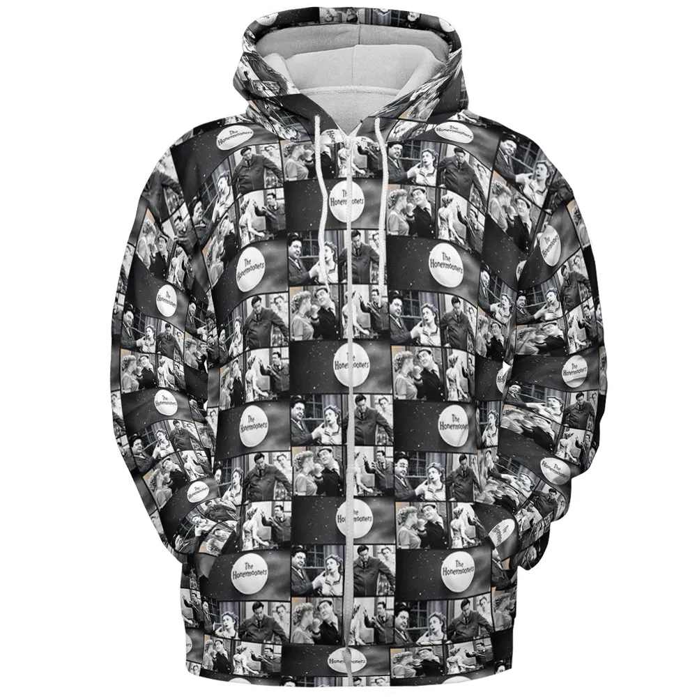 Vintage Vibes The Honeymooners All-over Print Hoodie - 3