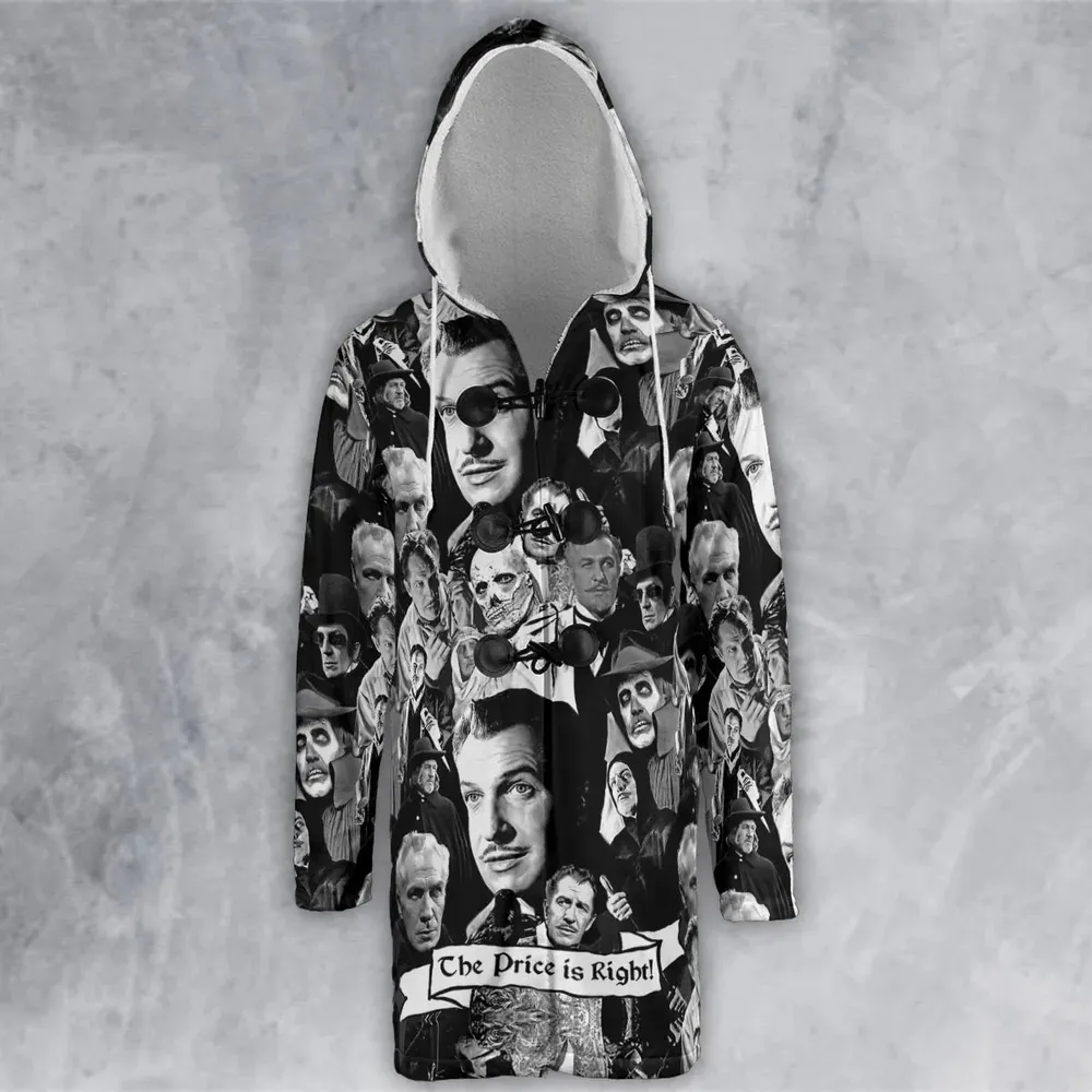 Horror Characters The Many Faces Of Vincent Price Hooded Cloak Coat - 2