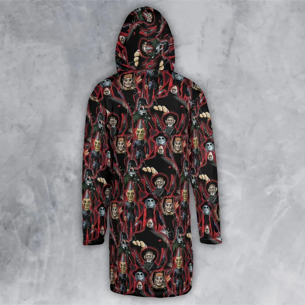 Puppet Master Collage Hooded Cloak Coat - 3