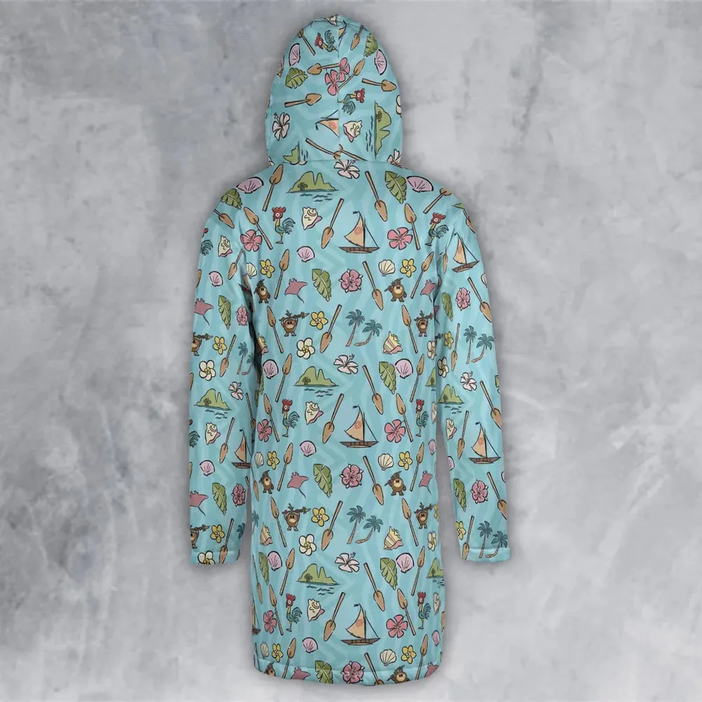 Ocean Vibes Moana Hooded Cloak Coat - 3