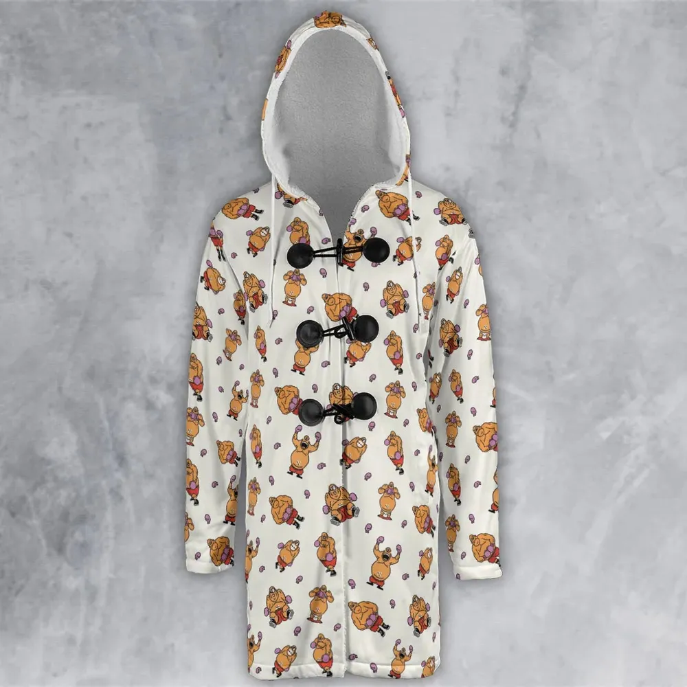 King Hippo Punch Out Hooded Cloak Coat - 2