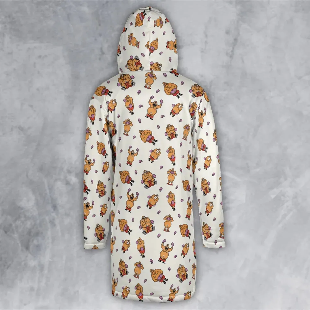 King Hippo Punch Out Hooded Cloak Coat - 3