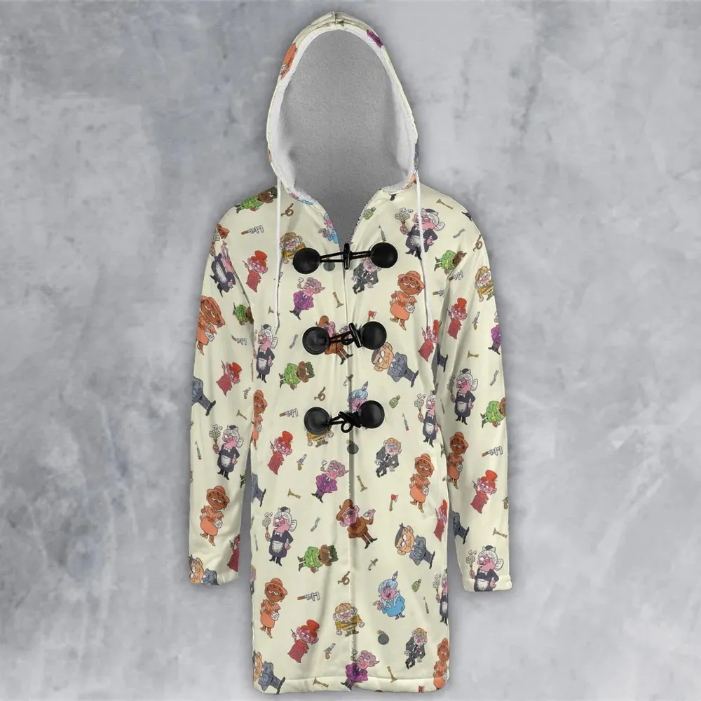 Board Game Drip Clue Hooded Cloak Coat - 2