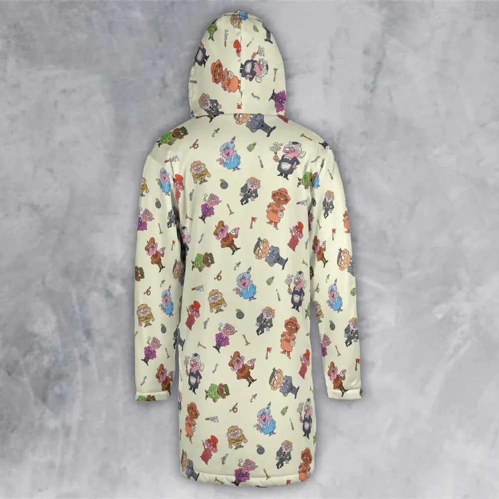 Board Game Drip Clue Hooded Cloak Coat - 3