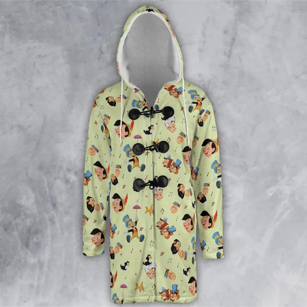 I Can't Stop Lying Pinocchio Hooded Cloak Coat - 2