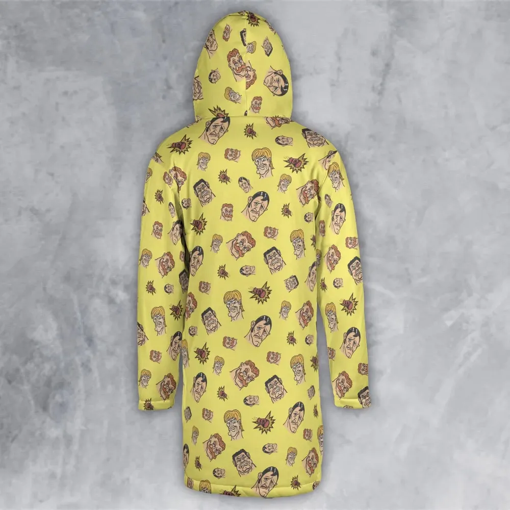 Retro Ring Kings Punch-out Hooded Cloak Coat - 3