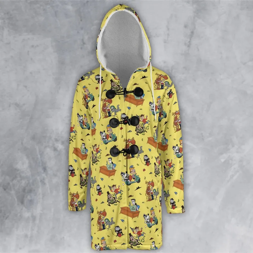 Moose And Squirrel The Adventures of Rocky and Bullwinkle Hooded Cloak Coat - 2