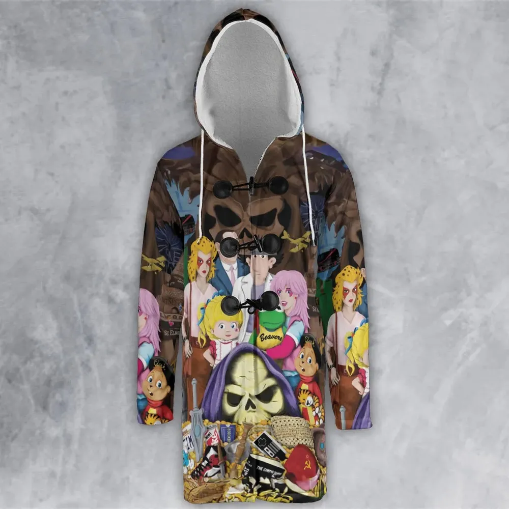 The Eighties Hooded Cloak Coat - 2