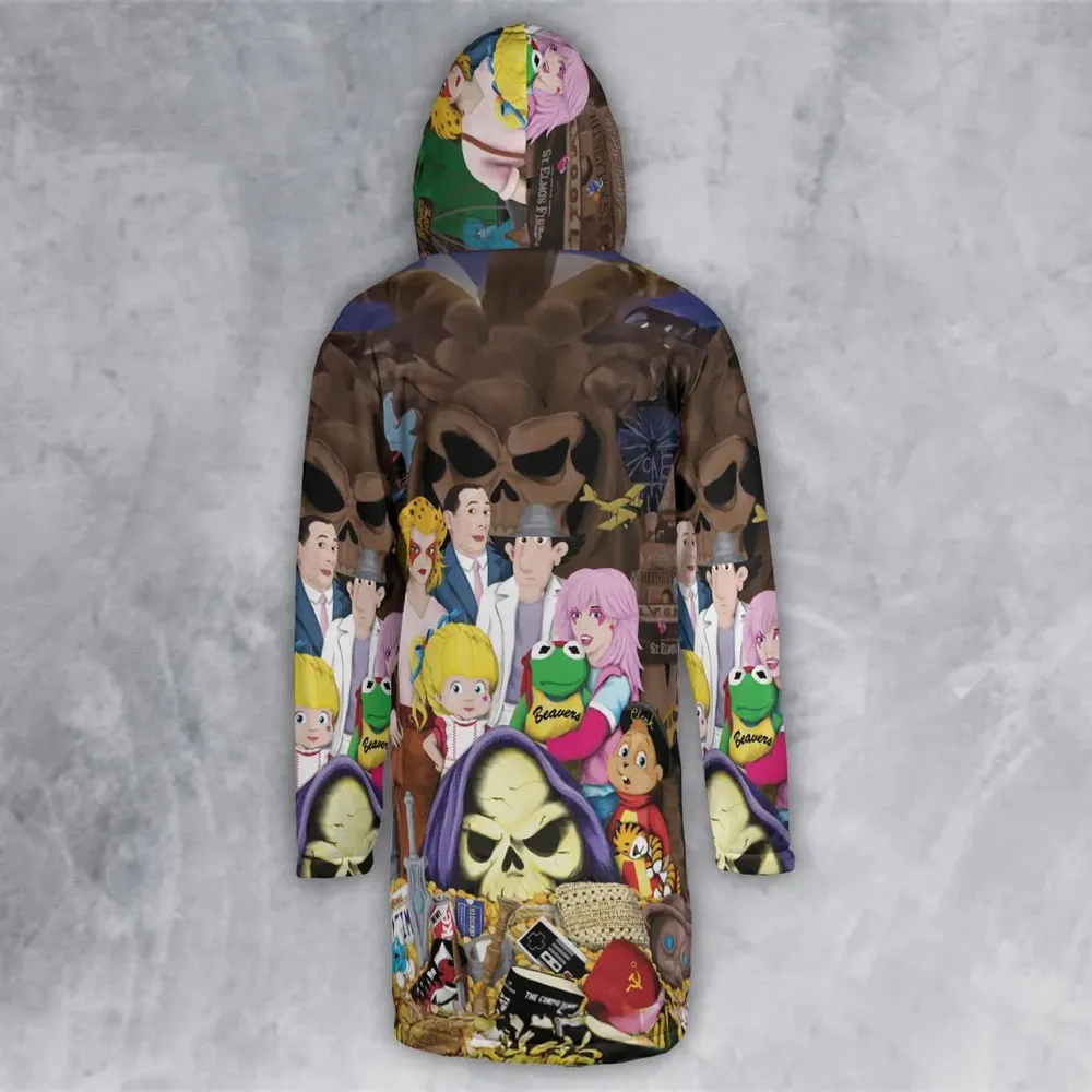 The Eighties Hooded Cloak Coat - 3