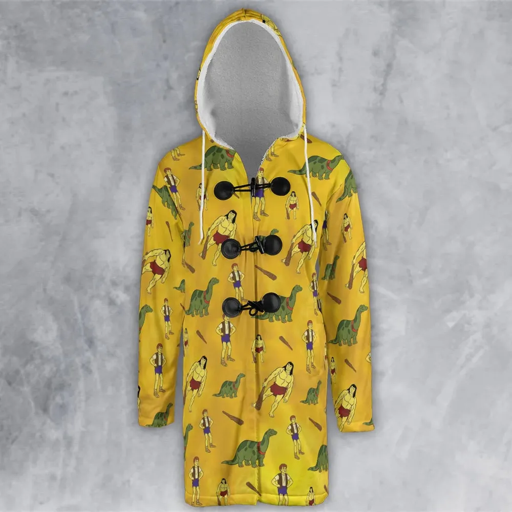 Dino Boy in the Lost Valley Hooded Cloak Coat - 2