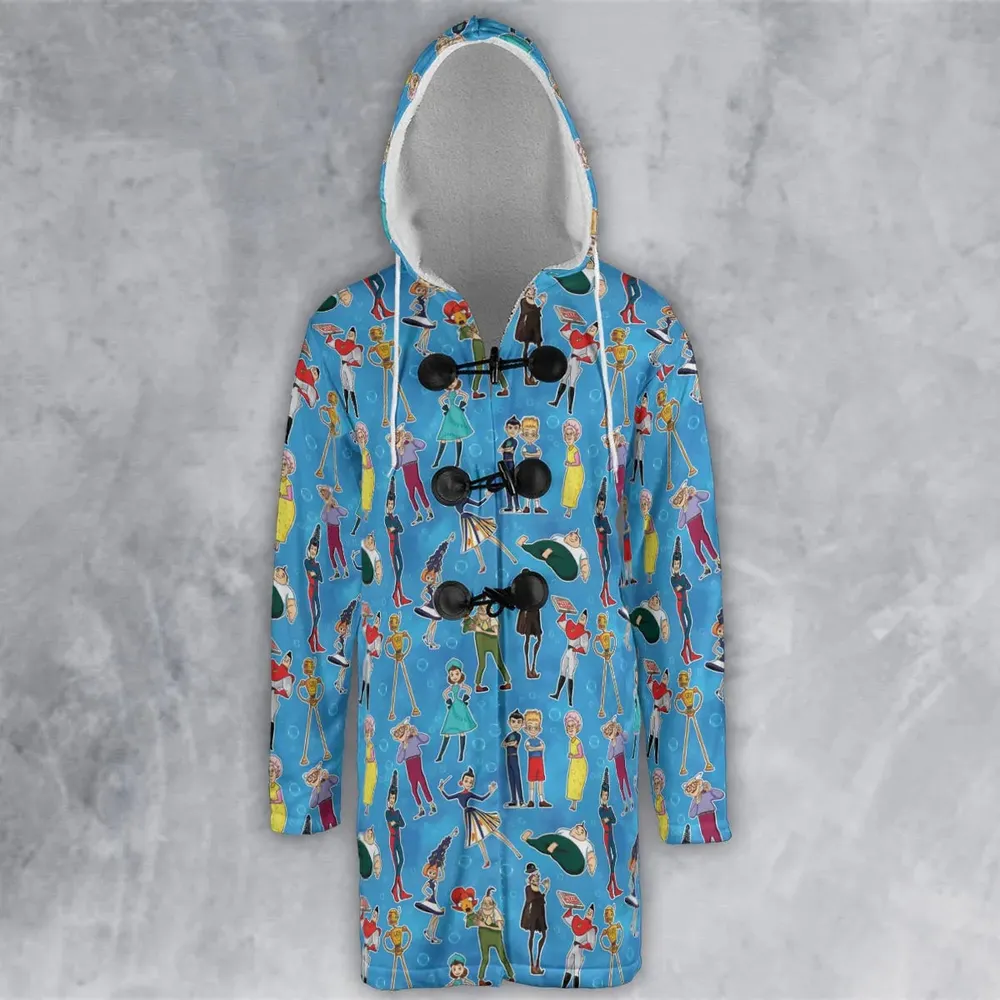 Keep Moving Forwards  Meet The Robinsons Hooded Cloak Coat - 2