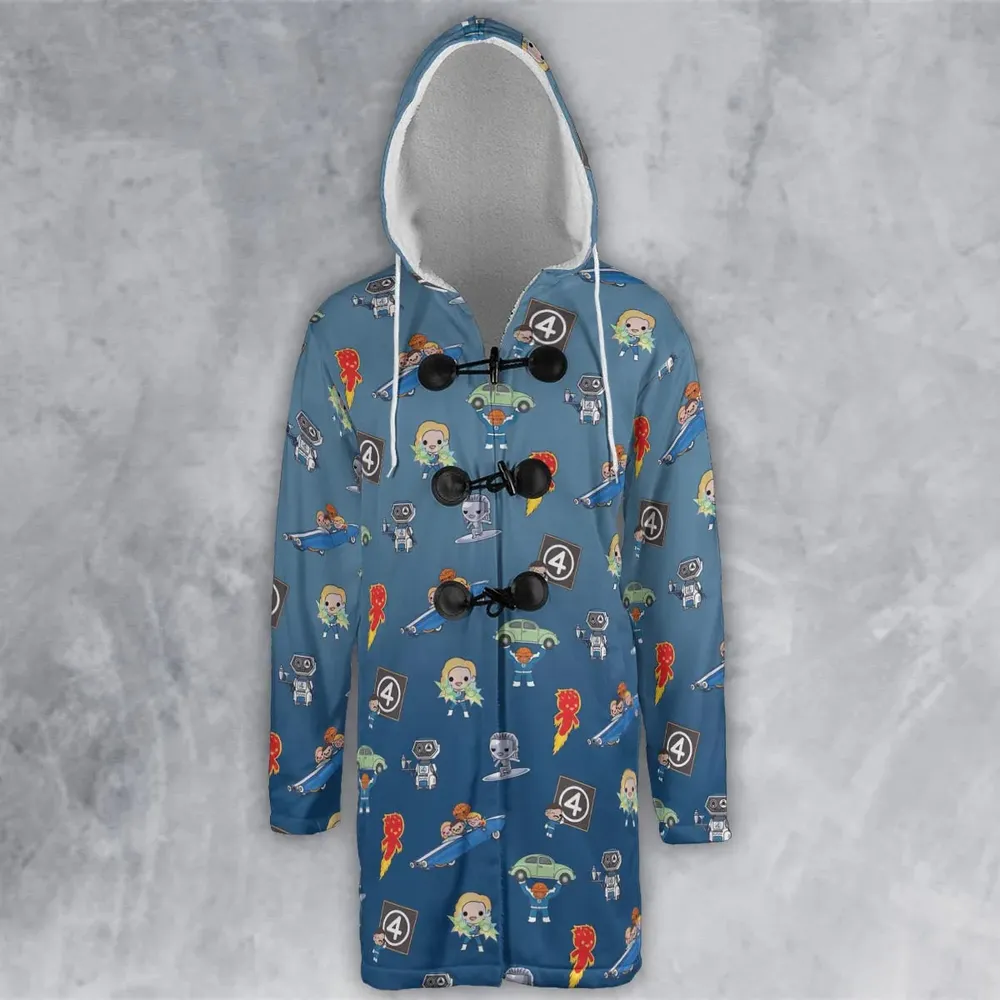 Power Up Fantastic Four Hooded Cloak Coat - 2