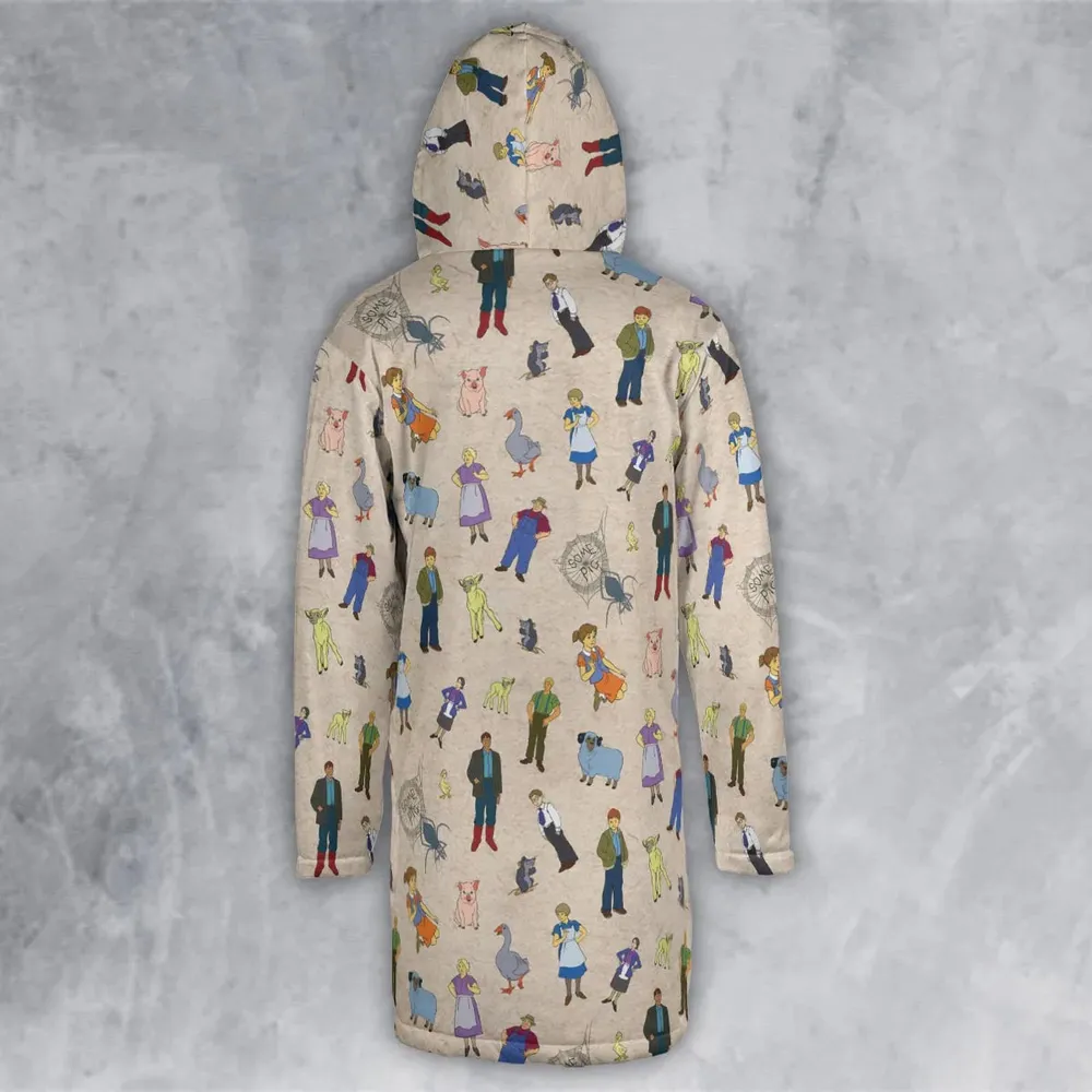 Beloved Children's Tale Charlotte's Web Cartoon Characters Hooded Cloak Coat - 3