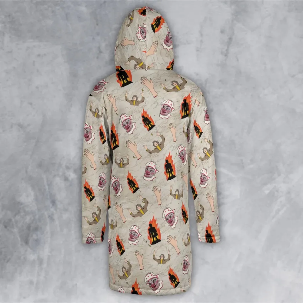 The Wicker Man Pattern Hooded Cloak Coat - 3