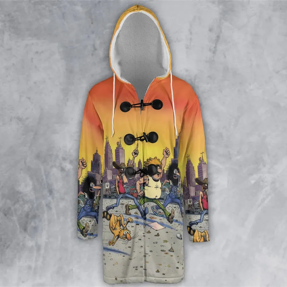 The Fabulous Furry Freak Brothers Hooded Cloak Coat - 2