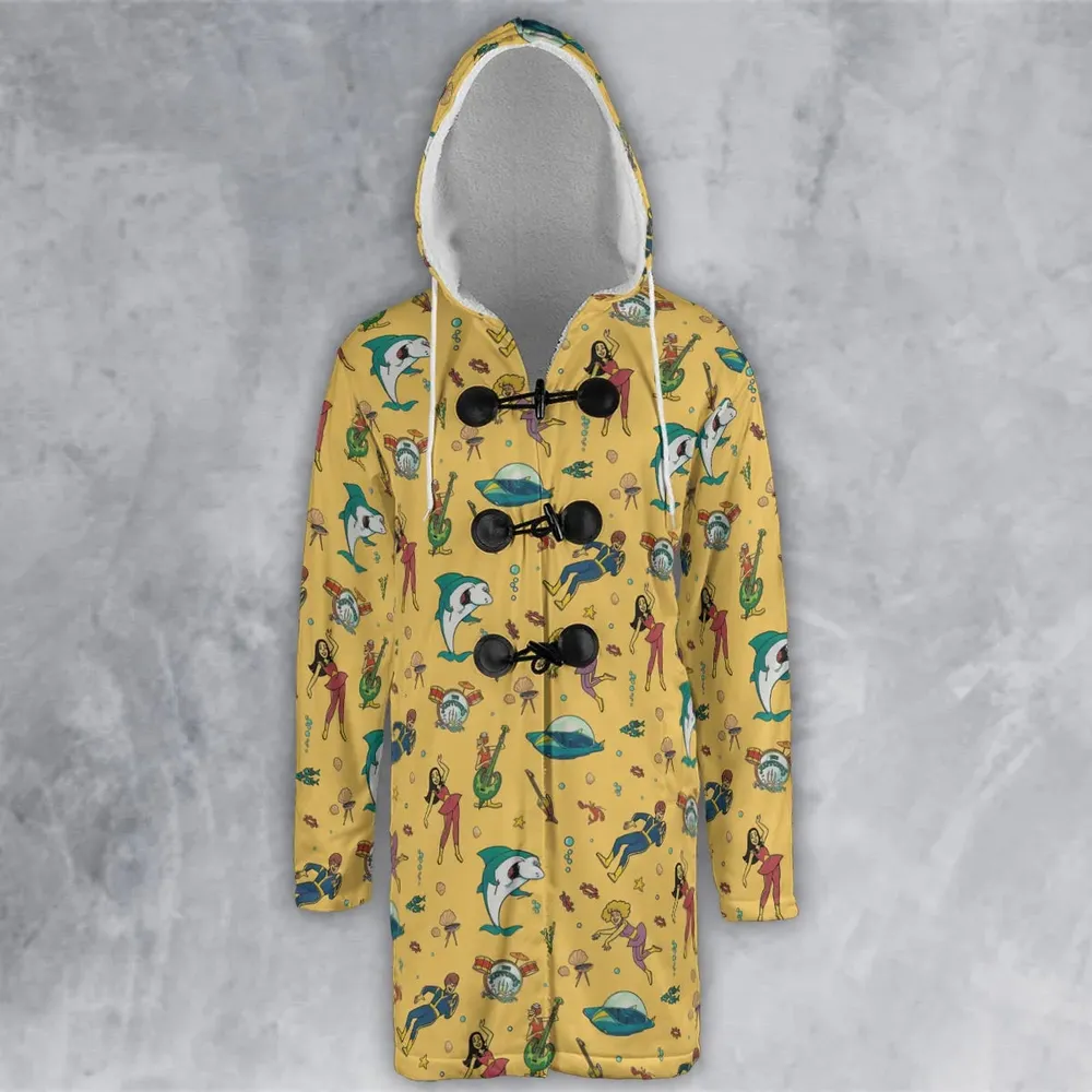 Undersea Style Jabberjaw Hooded Cloak Coat - 2