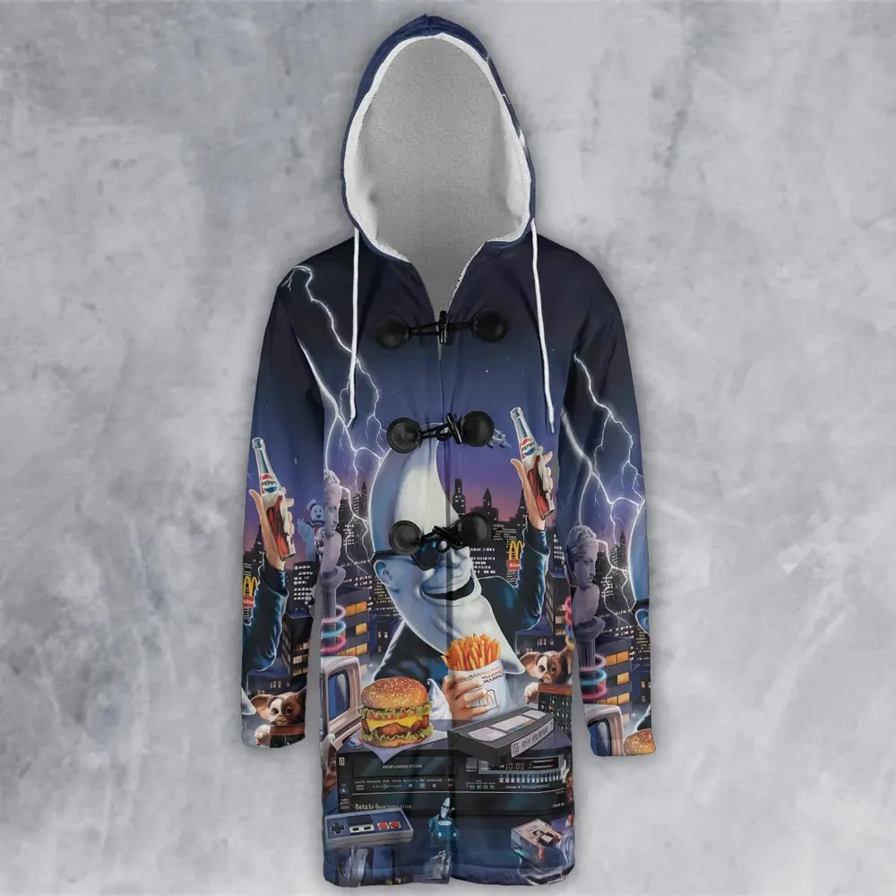 Retro Moon Mac Tonight Hooded Cloak Coat - 2