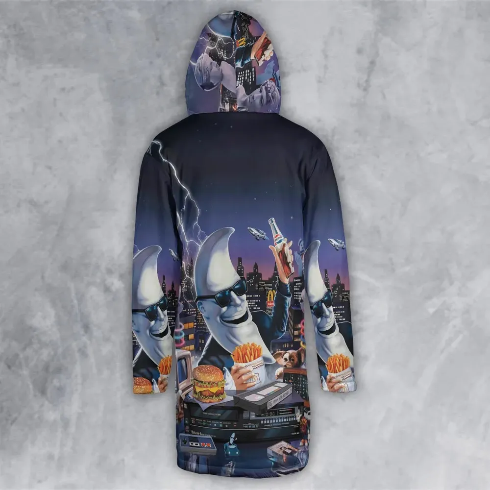Retro Moon Mac Tonight Hooded Cloak Coat - 3