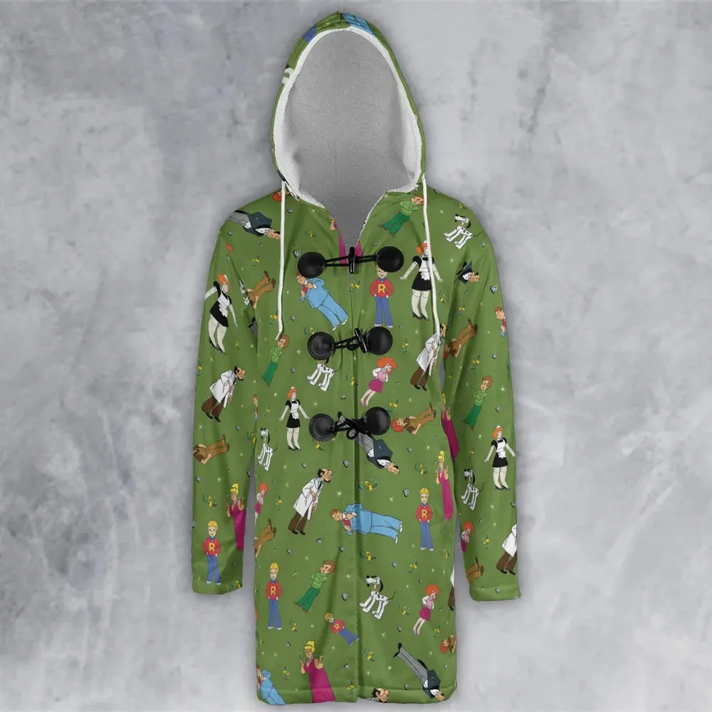Money Comes To Me Easily Richie Rich Hooded Cloak Coat - 2