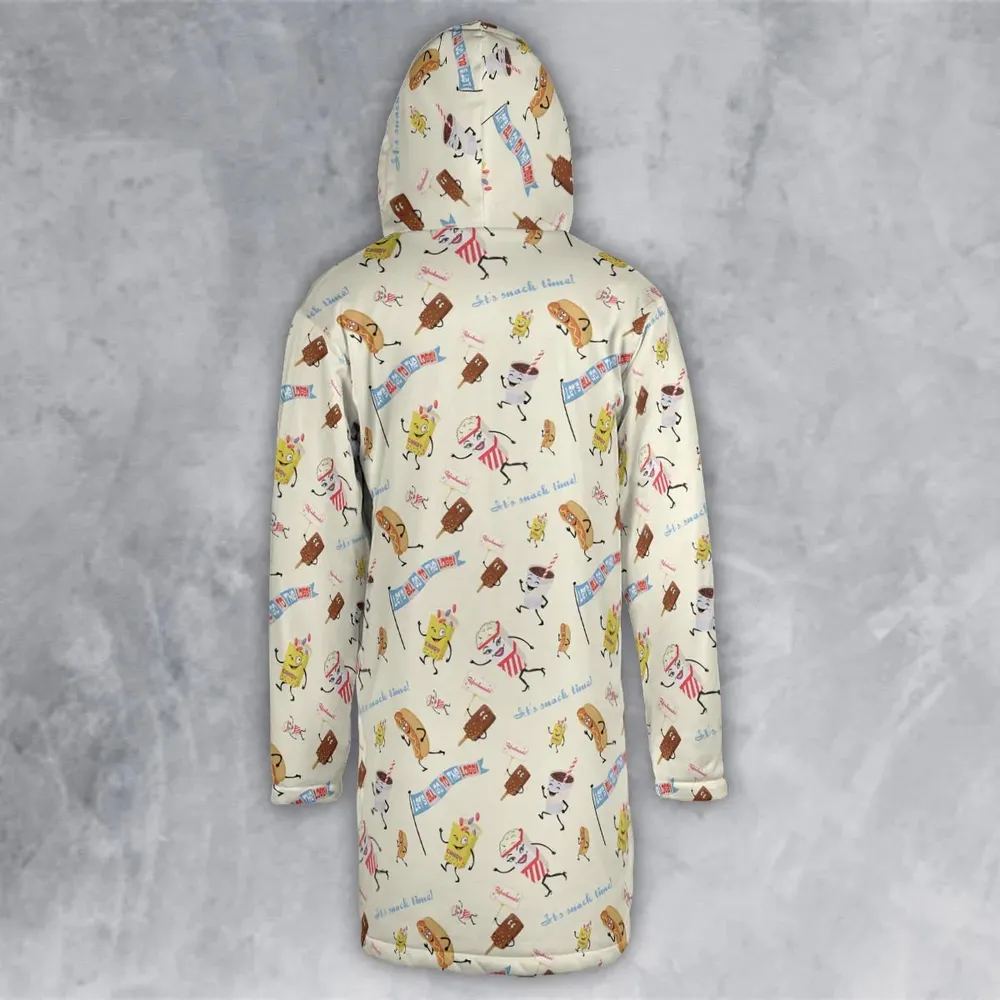 Let's All Go To The Lobby Retro Cartoon Hooded Cloak Coat - 3